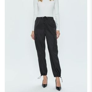 PISTOLA JADE LIGHTWEIGHT CARGO TROUSERS black joggers drawstring  p00116114nn